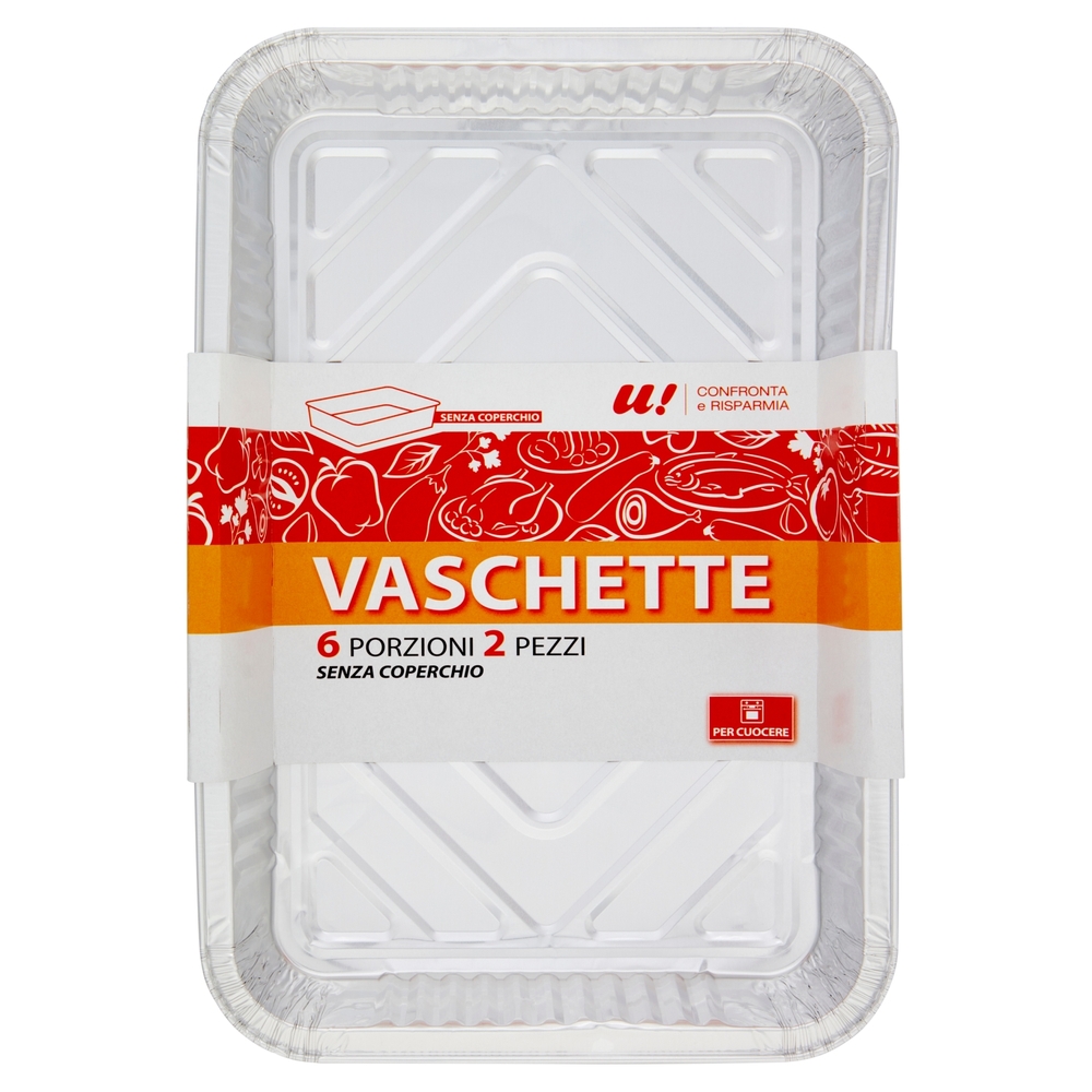 2 Vaschette 6 Porzioni U! Confronta e Risparmia